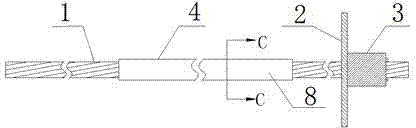 Elastic anchor cable