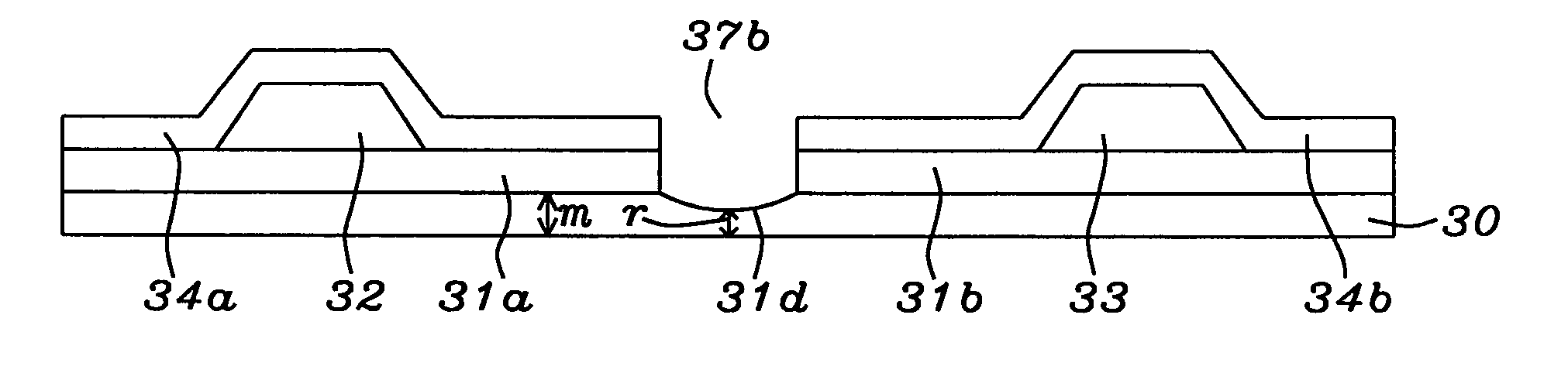 Bottom electrode etching process in MRAM cell