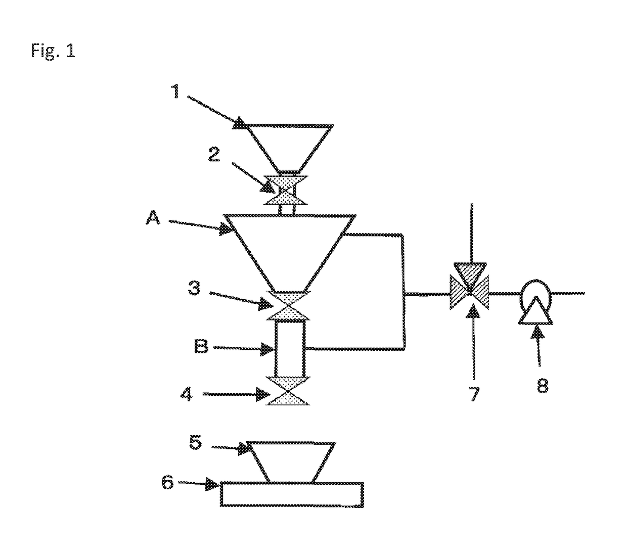 Bulk-density measuring device for pre-expanded particles and method for manufacturing pre-expanded particles