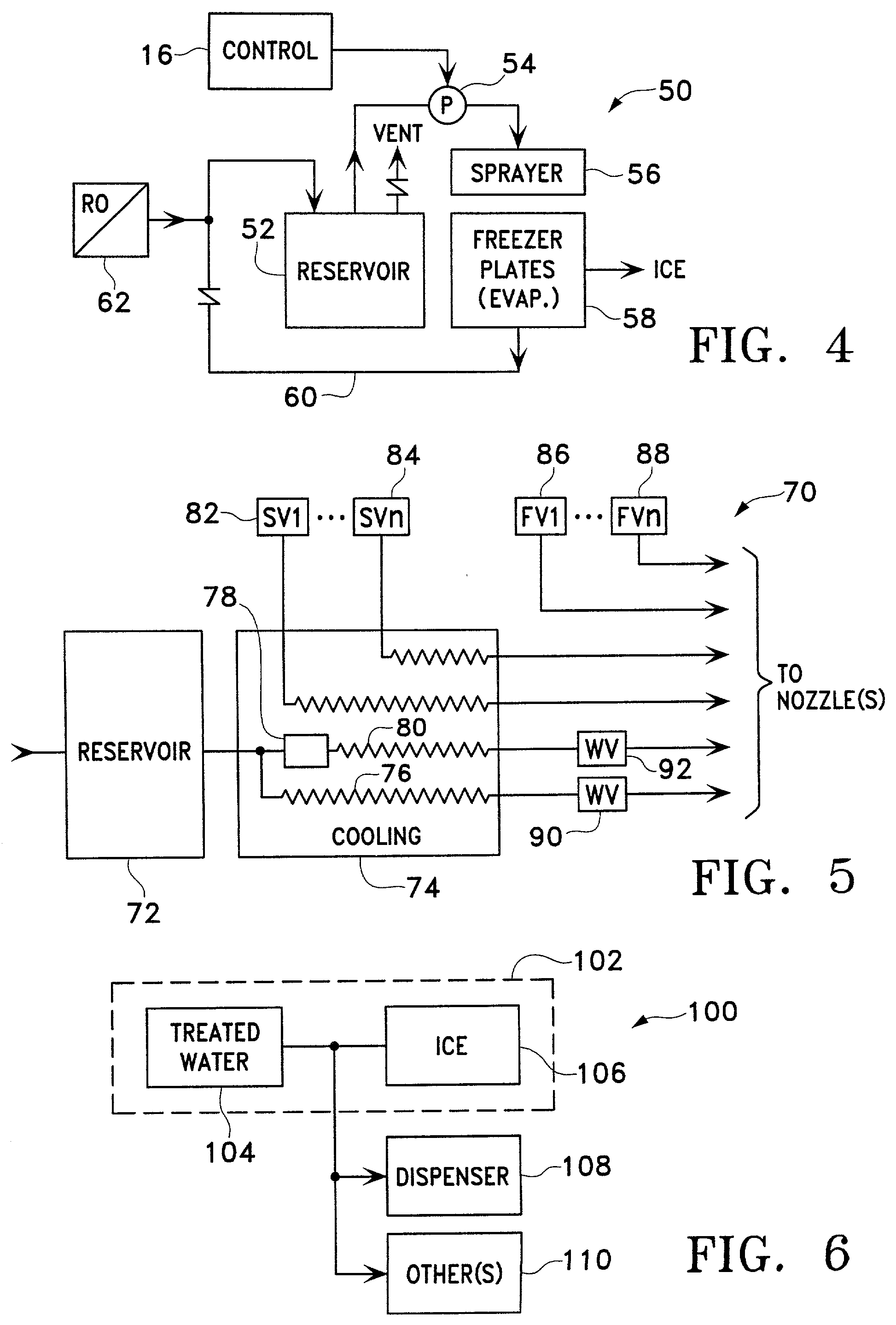 Systems and methods with treated water