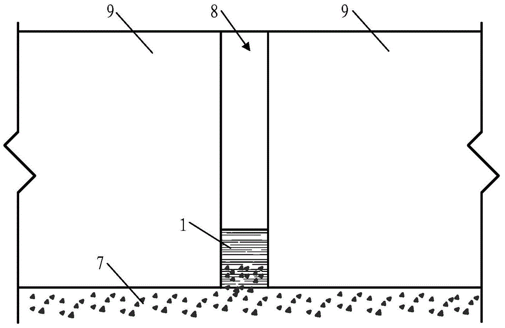 Gap filling structure and construction method for stone road surface