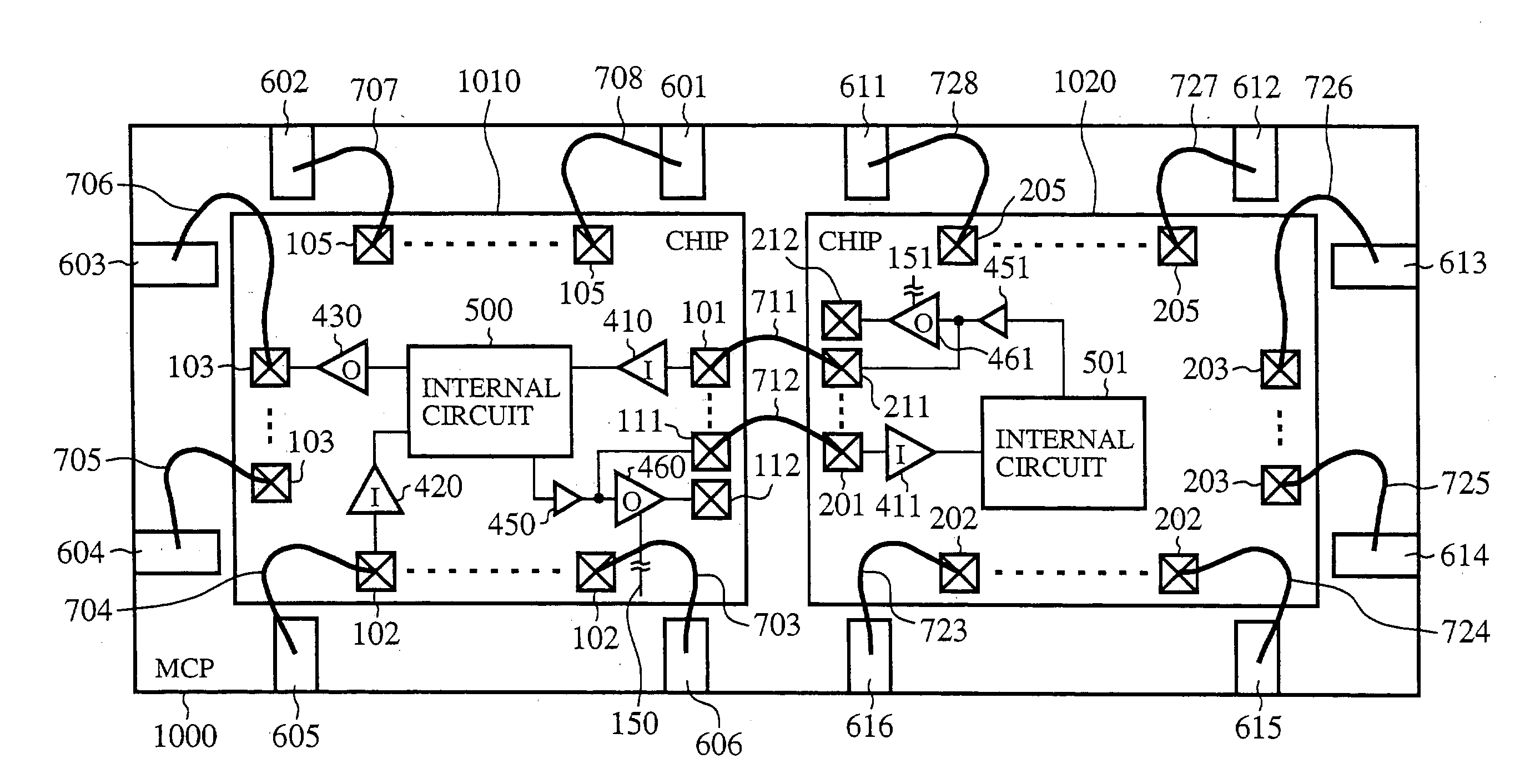 Semiconductor device downsizing its built-in driver