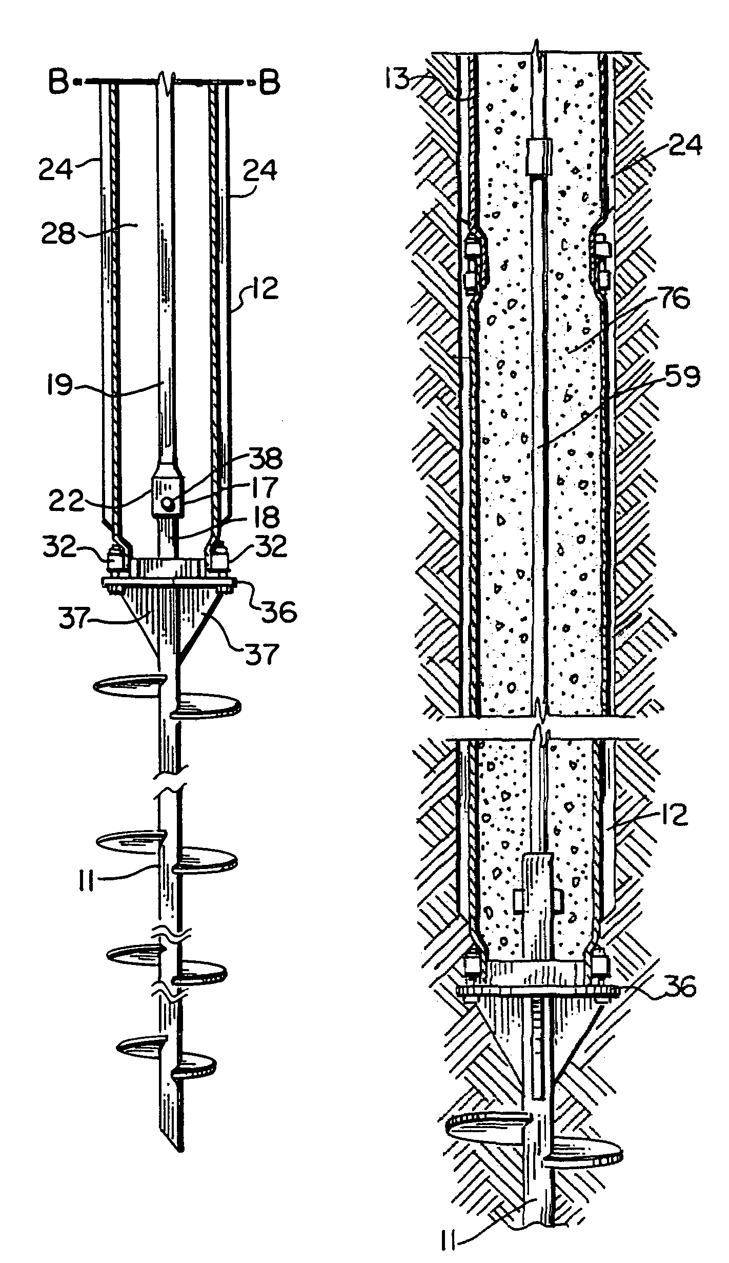 Piling apparatus having rotary drive