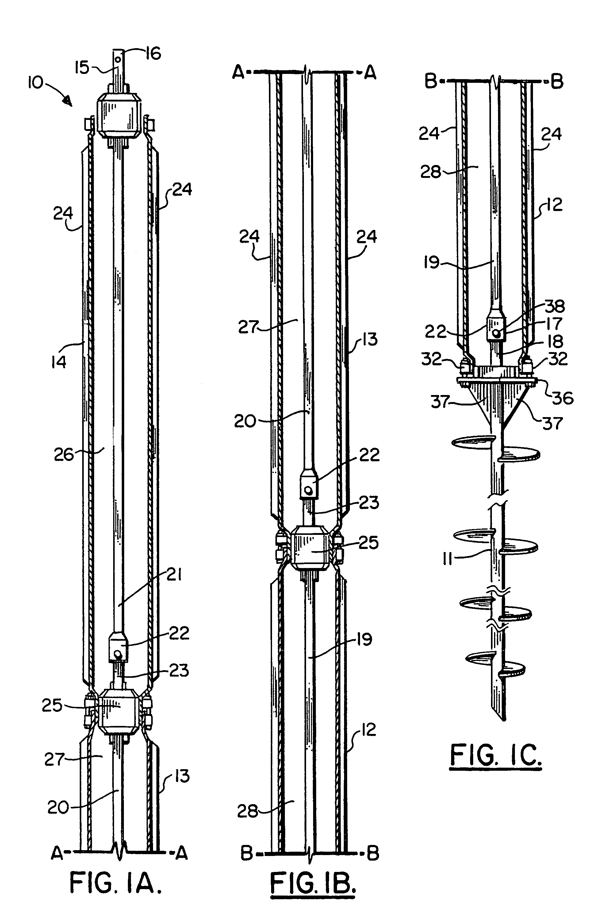 Piling apparatus having rotary drive