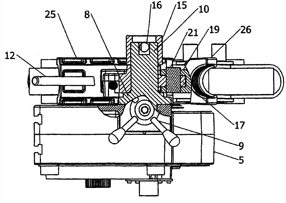 Matrix and countermatrix type bending machine for right-hand and left-hand bending an elongated piece