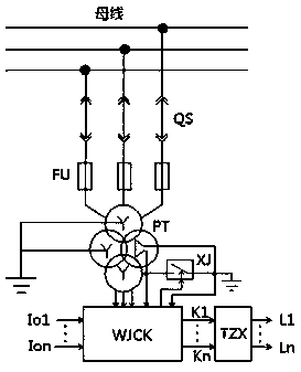 Method and device for phase selection of intelligent generator harmonic elimination