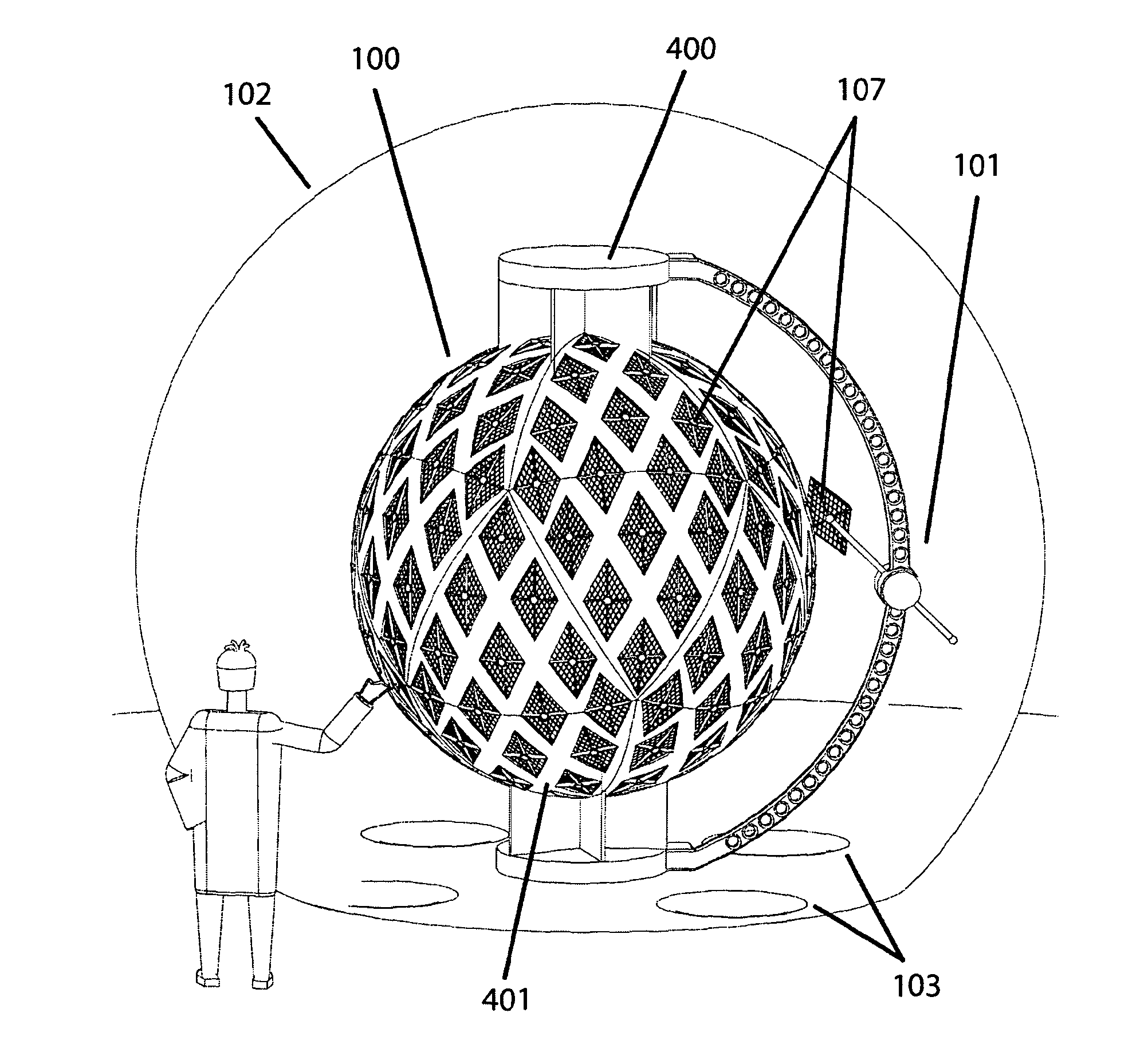 Geodesic Massively Parallel Computer.