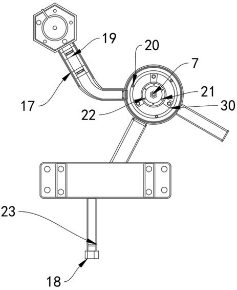 Tail end denitrification process device and denitrification method for Lake biogas digester