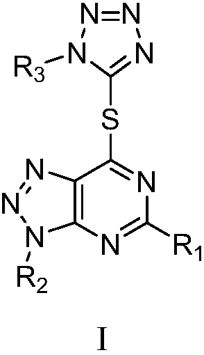 Containing pyrimidotriazole-mercaptotetrazolium LSD1 inhibitor, its preparation method and application