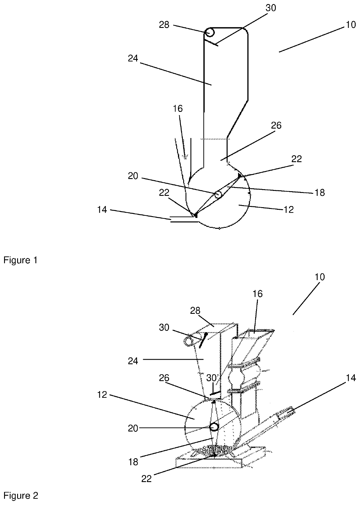 Method and device for drying plant material