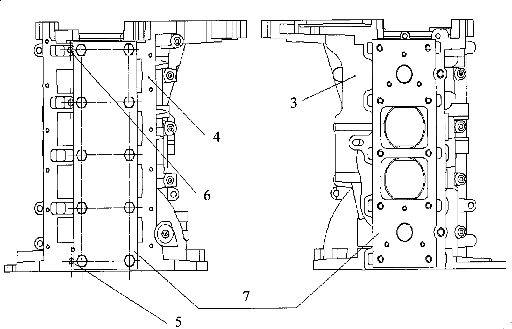 Assembly method and component for fine process of cylinder of diesel engine