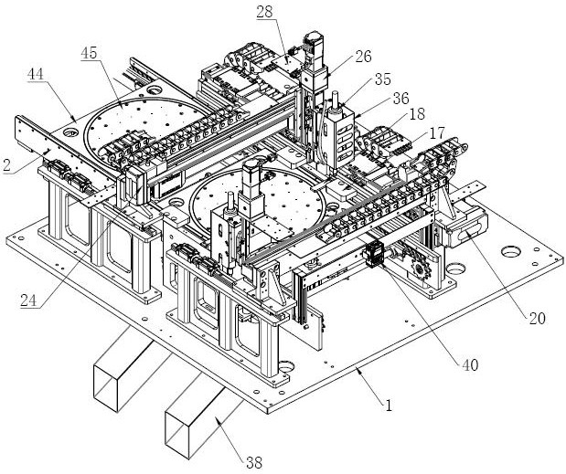 A wafer carrier automatic unscrewing device