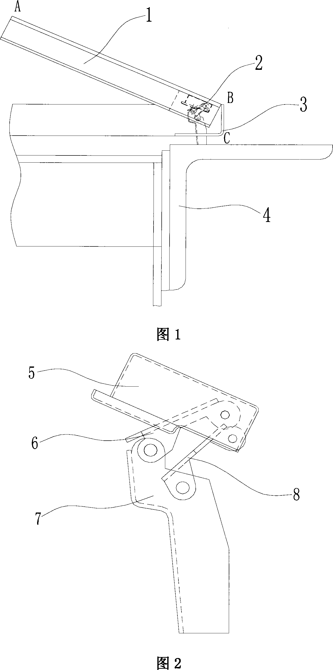 Trapdoor for drive station or steering station