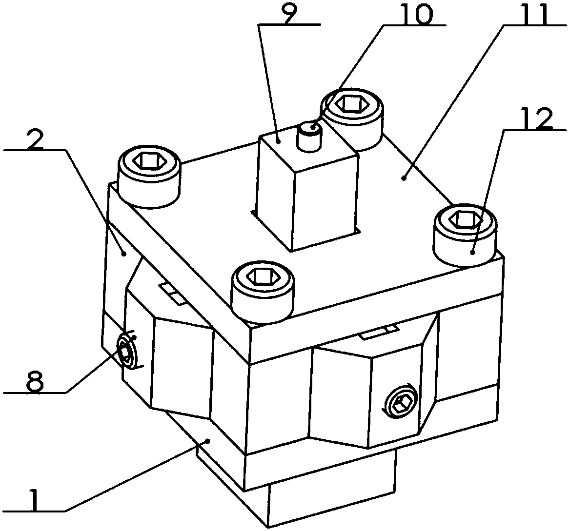 Positioning fine adjustment device for hole position degree measurement