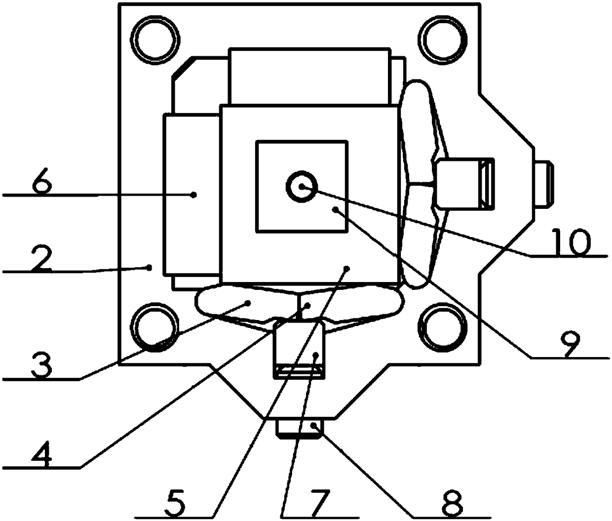 Positioning fine adjustment device for hole position degree measurement