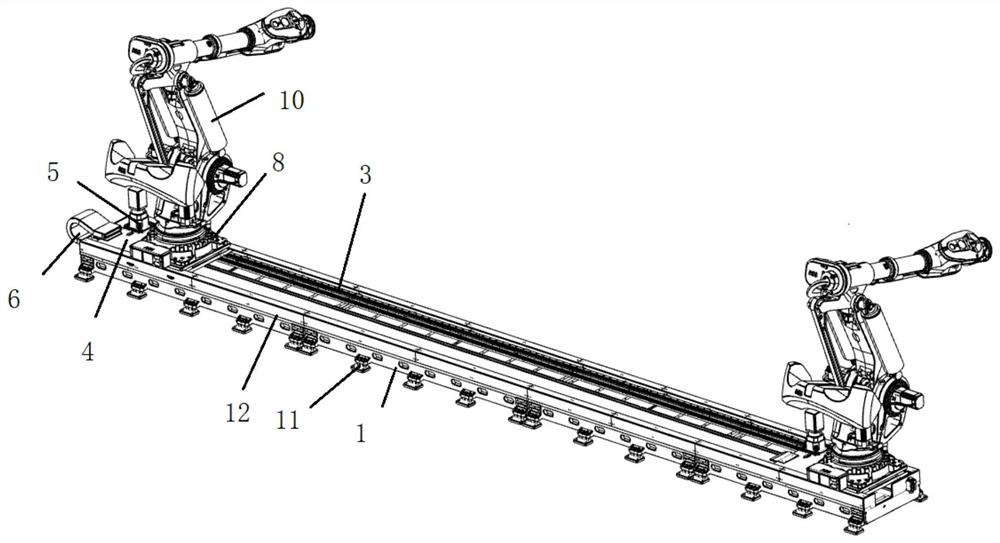 Large robot ground rail equipment