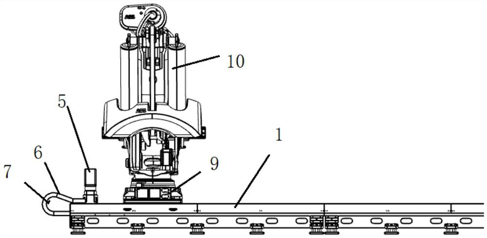 Large robot ground rail equipment