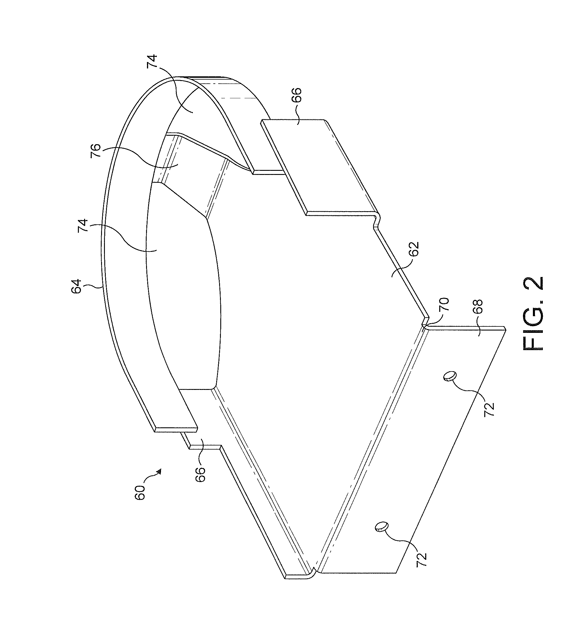 Launching device for clay targets