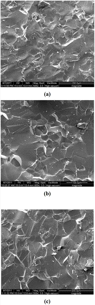 Low temperature fast preparation method of AlON crystalline ceramics