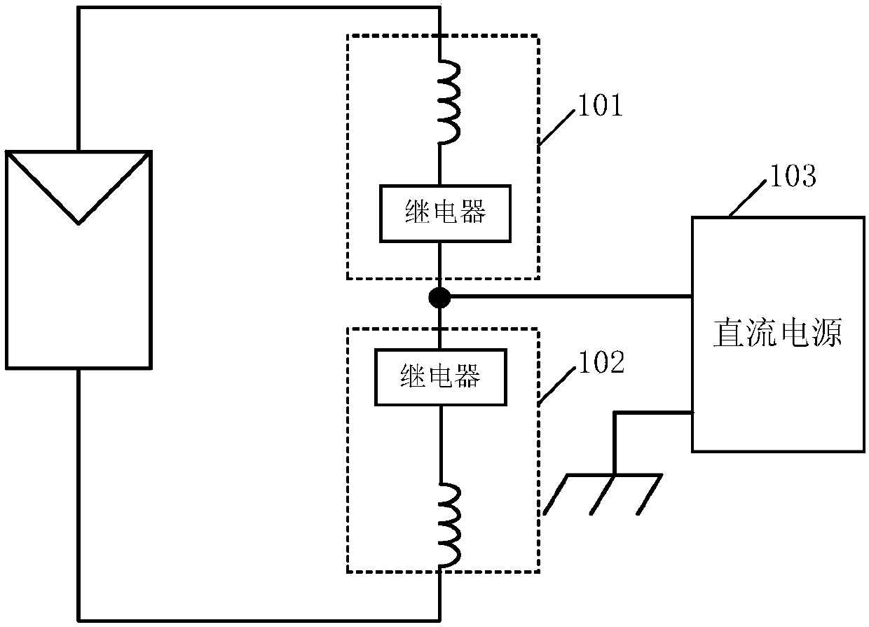 Photovoltaic cell panel PID restoration device