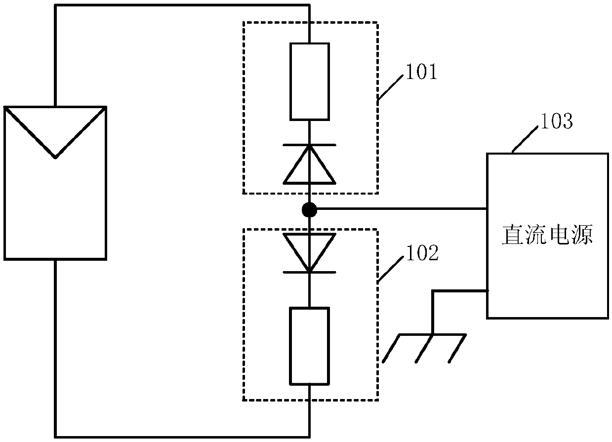 Photovoltaic cell panel PID restoration device