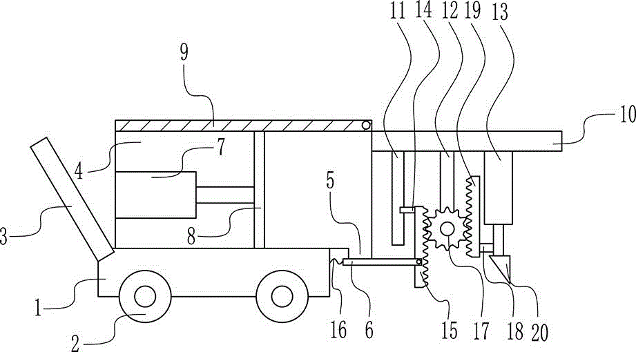 Cobblestone paving device applicable to building