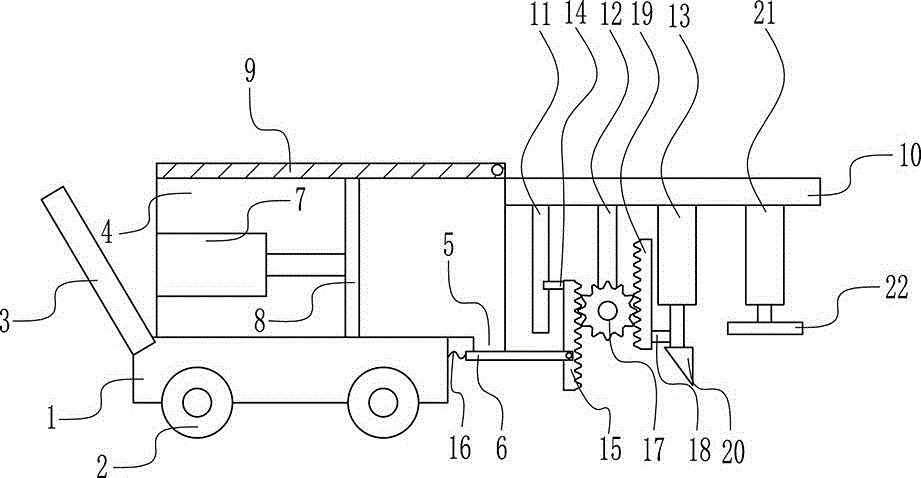 Cobblestone paving device applicable to building