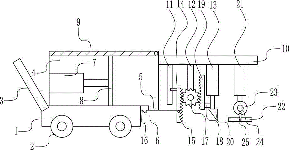 Cobblestone paving device applicable to building