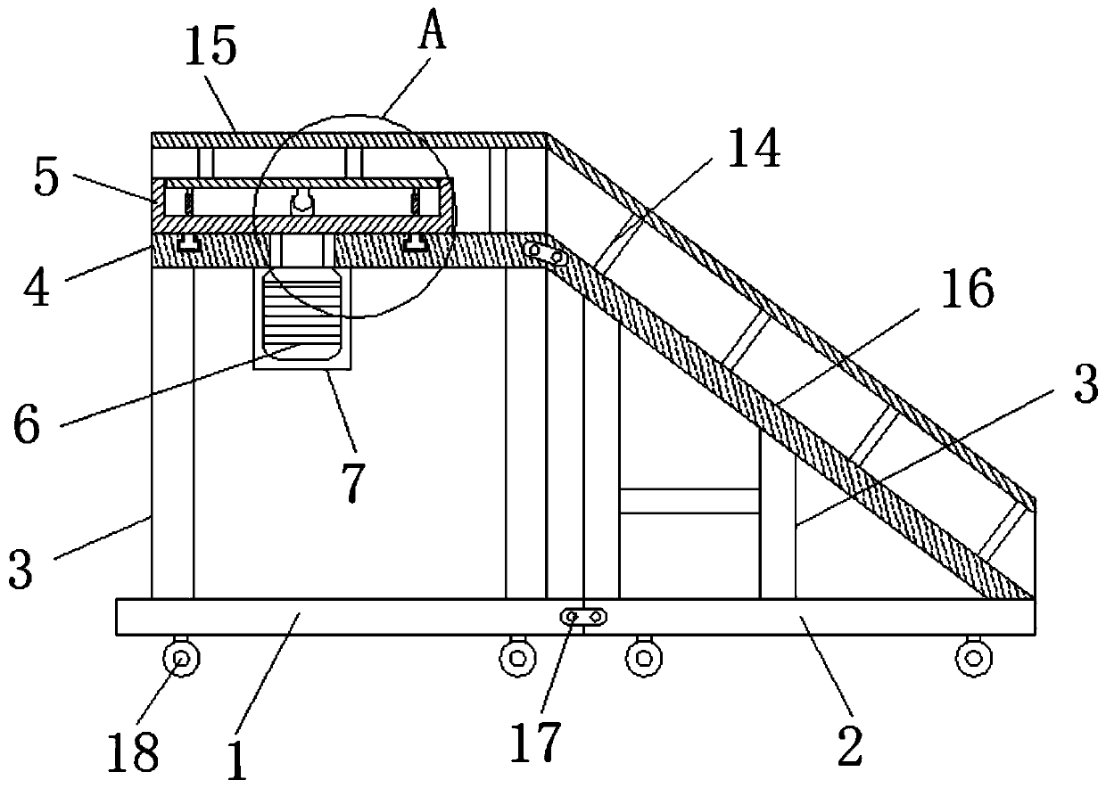 Adjusting device used for assembly of aircraft wing