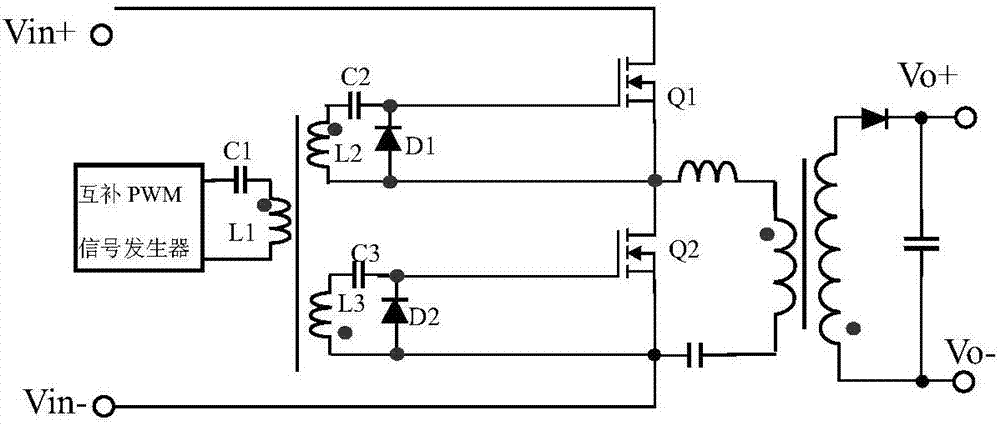 Asymmetric half-bridge flyback drive circuit