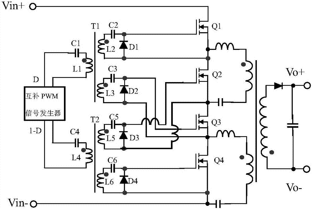 Asymmetric half-bridge flyback drive circuit