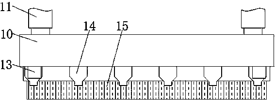 Gluing device for gluing straw board