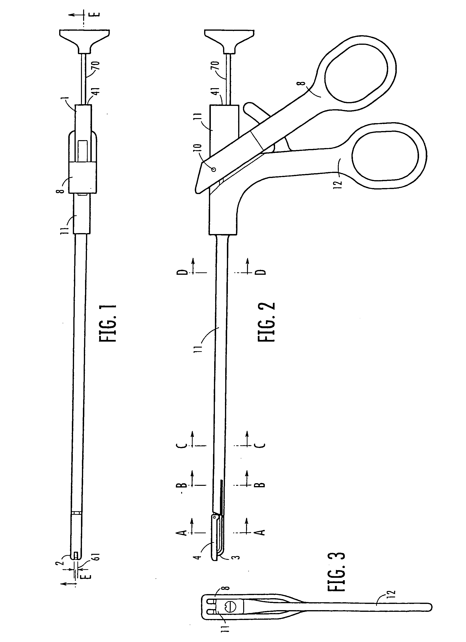 Compact suture punch with malleable needle