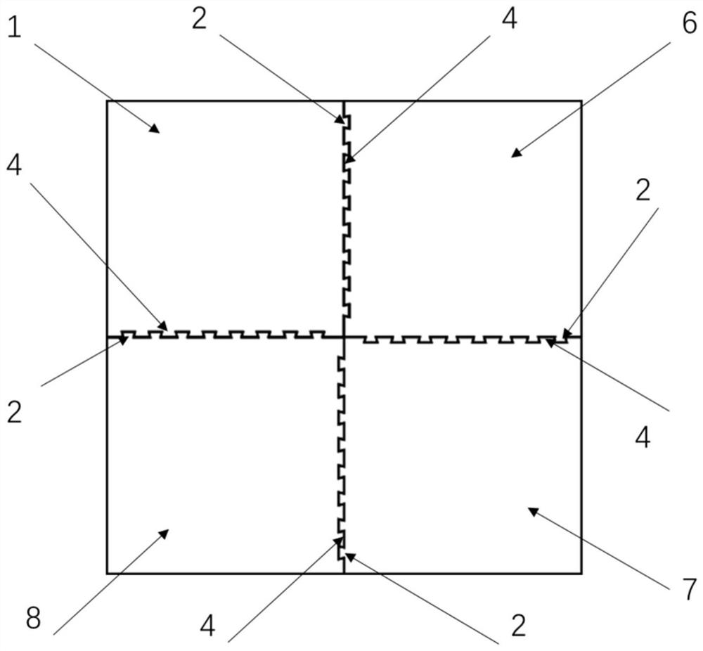 Splicing growth process for large-size monocrystalline diamond