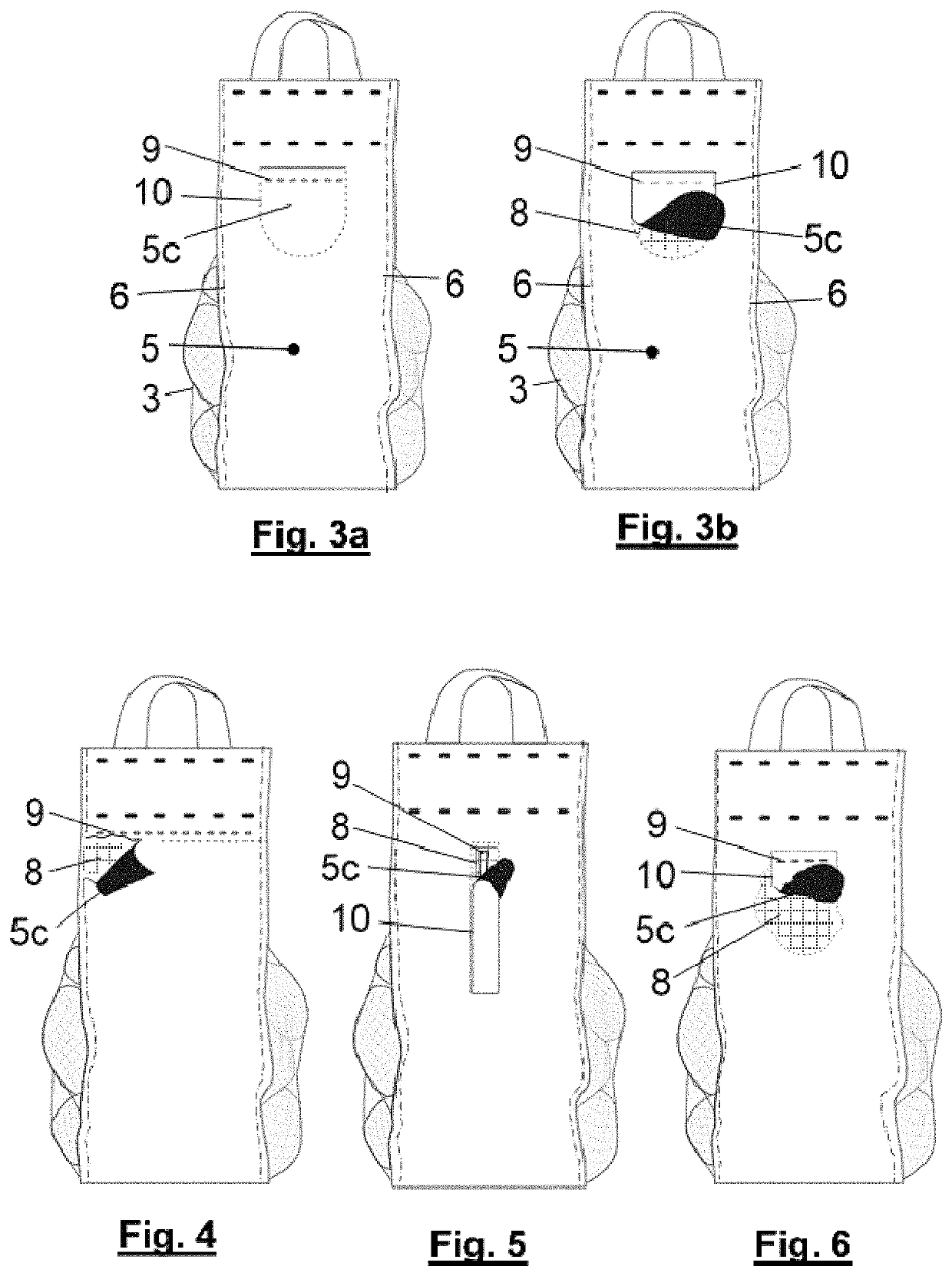 Bag suitable for packaging horticultural products and a method and means for the production thereof