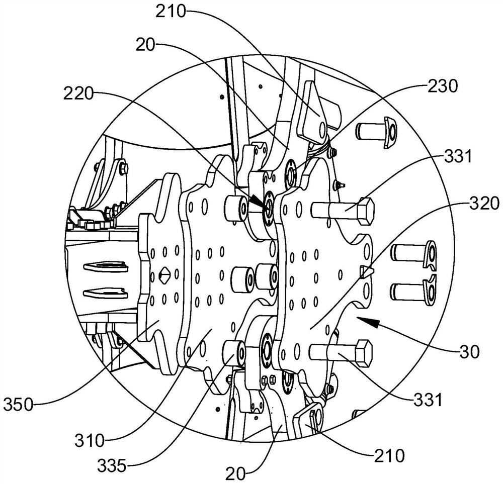 Plough share assembly, turnover plow, plough share assembly overload protection control method and tractor