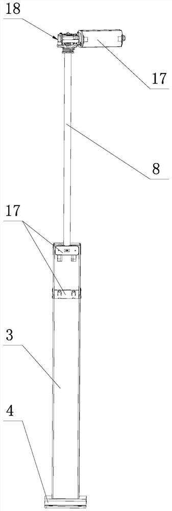 Supporting column of suspension type commodity shelf