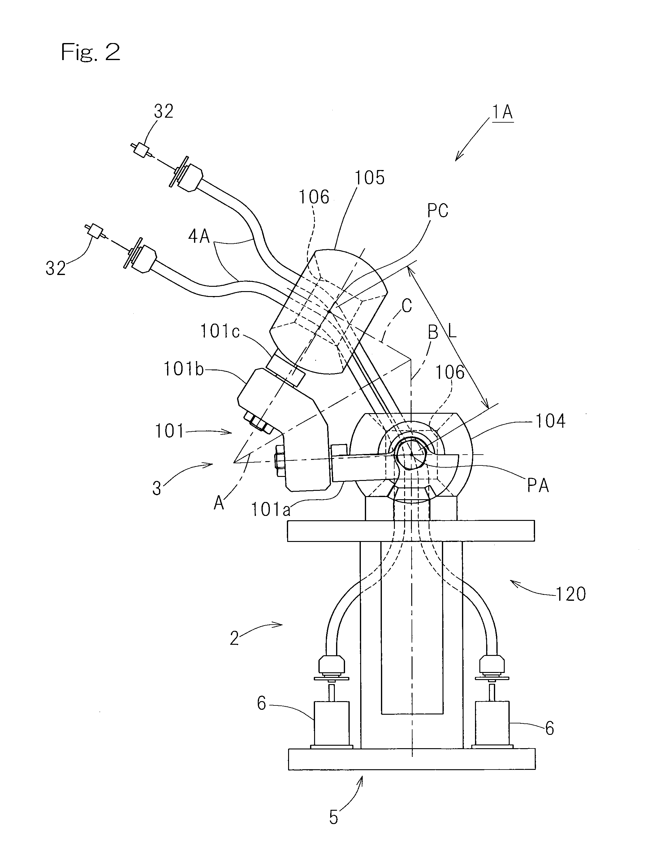 Link actuation device