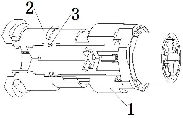 A connector and its plug