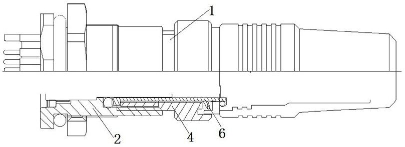 A connector and its plug