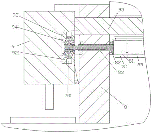 Mechanical processing device with processing head capable of performing reciprocating motion