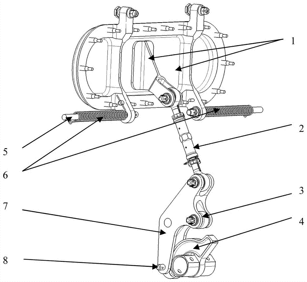 Aircraft door pressure locking mechanism