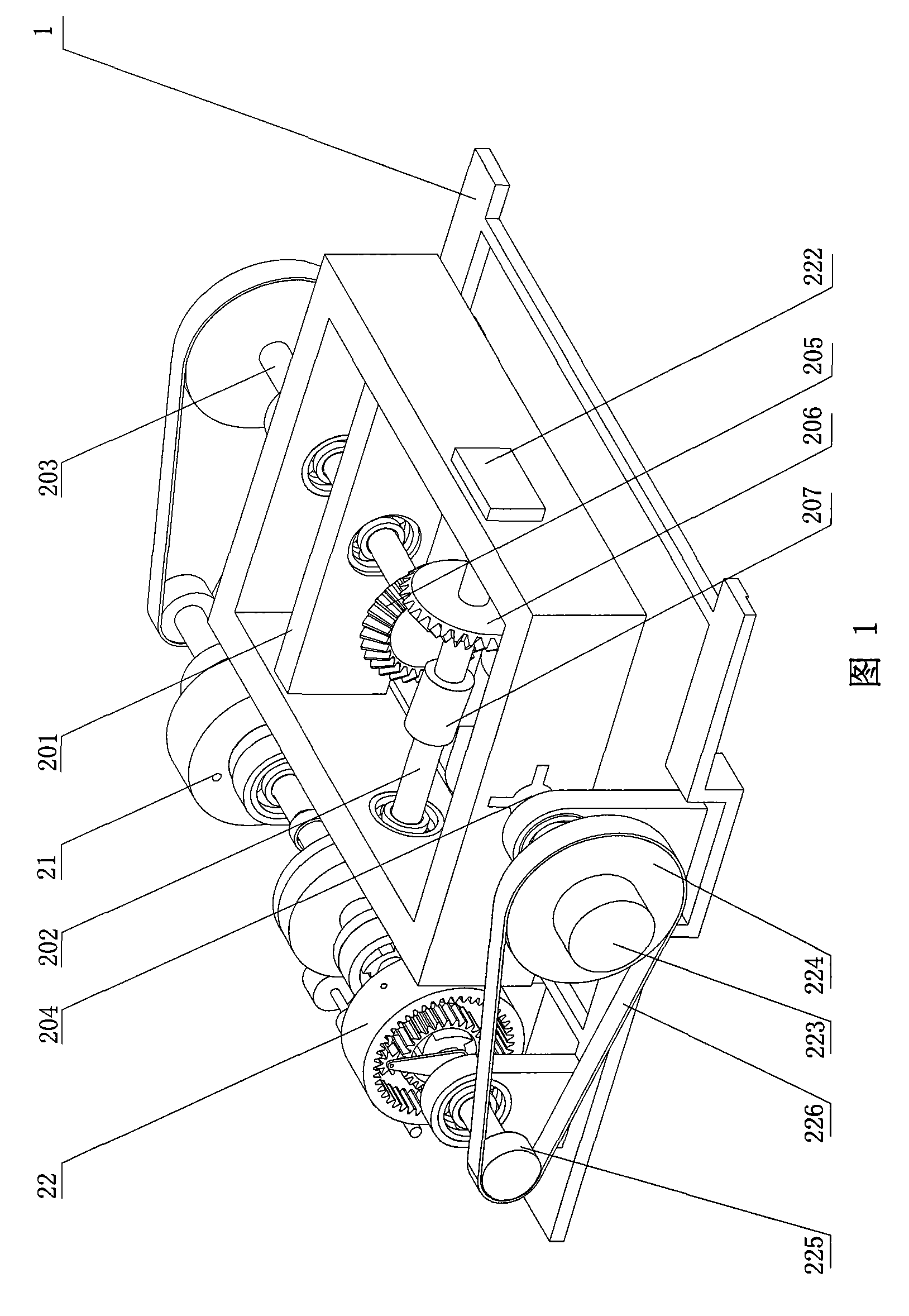 Wave energy converting device for underwater thruster