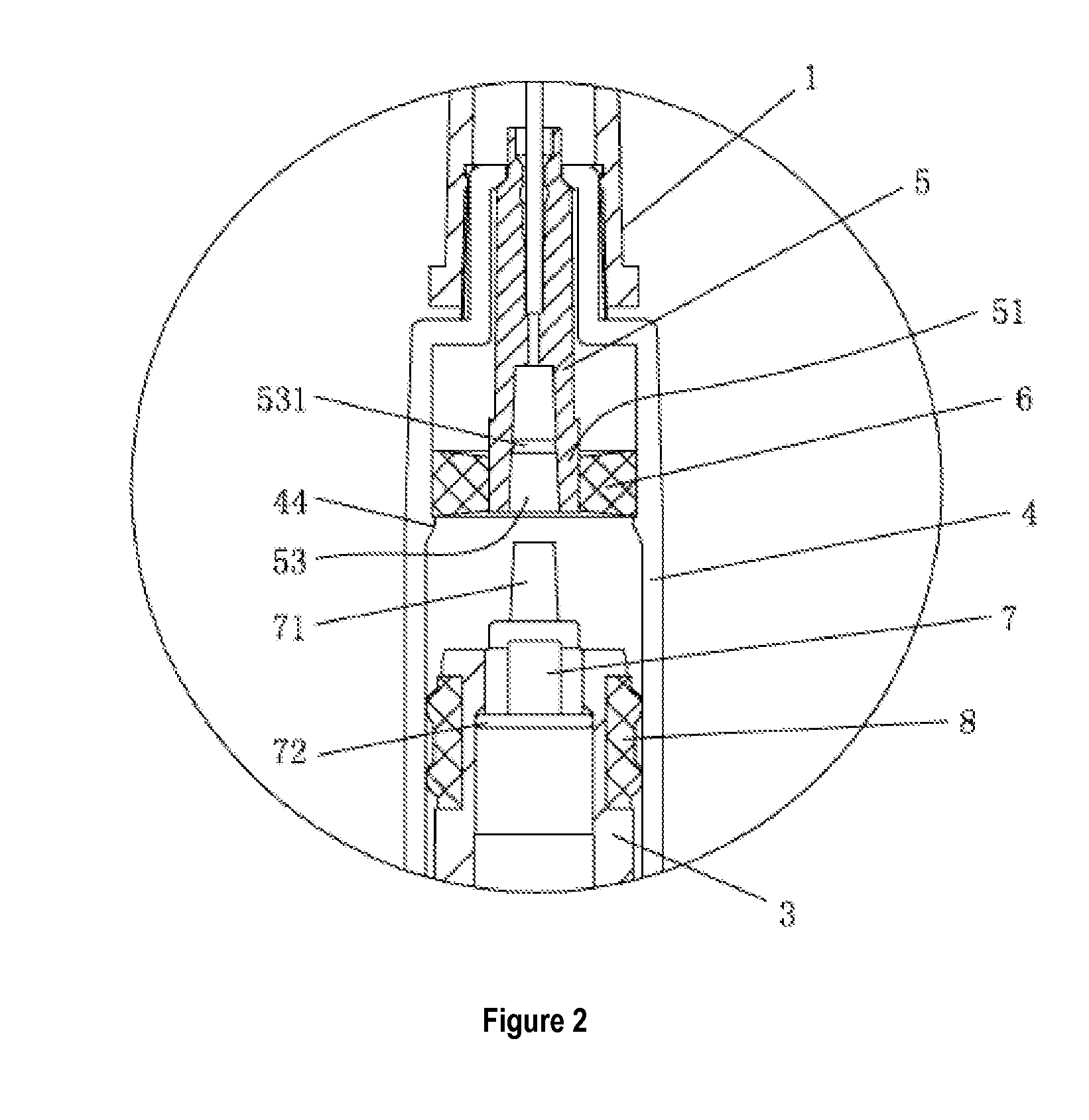 Pneumatic retractable self-destructing injection device