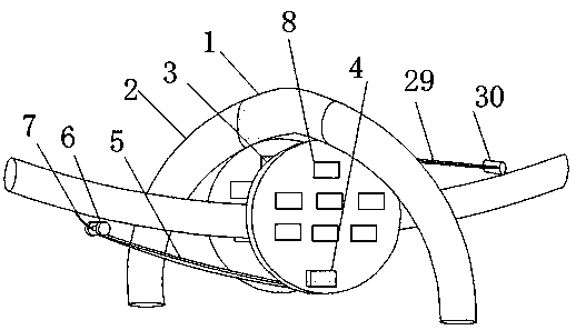 Foreign body removal device for high voltage transmission line