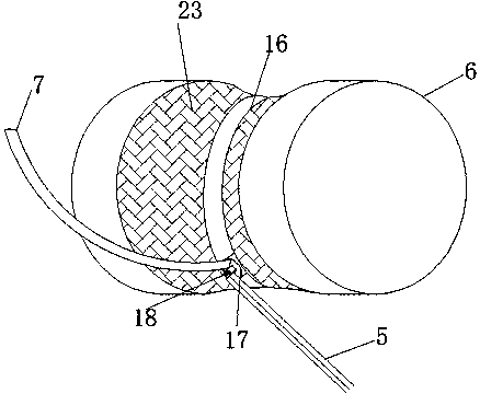 Foreign body removal device for high voltage transmission line