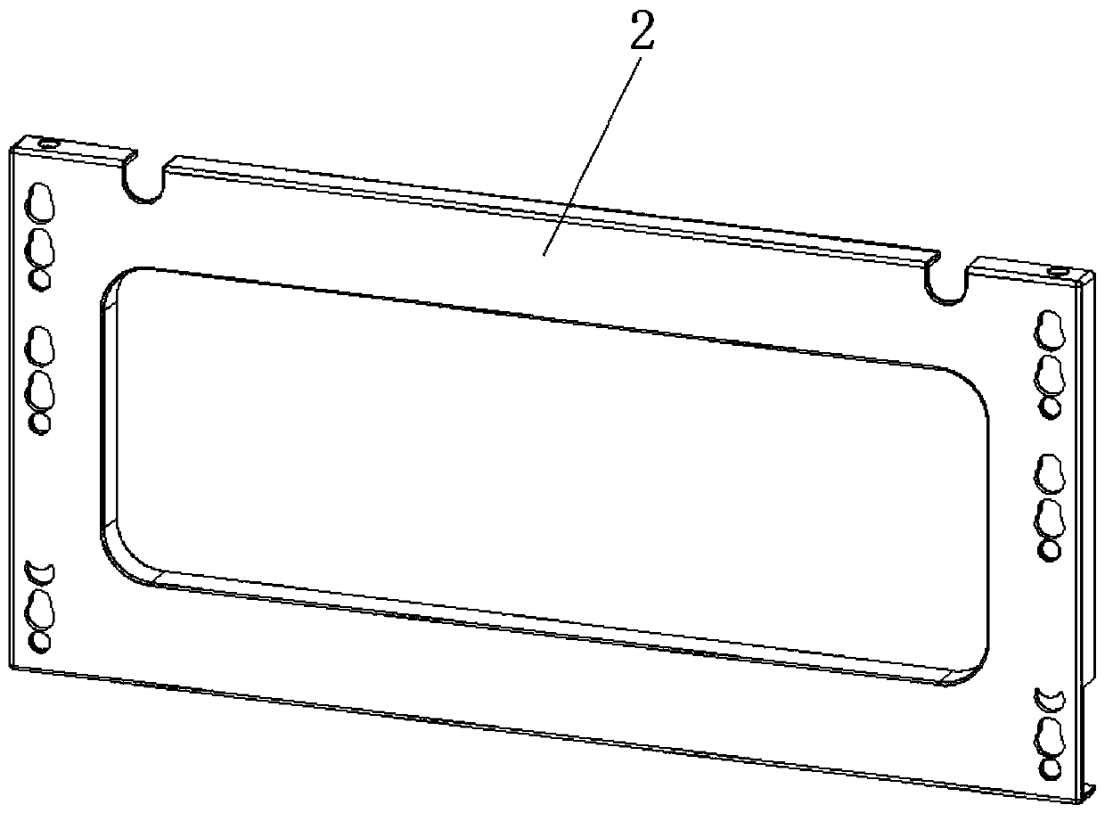 Semi-finished product supporting frame for glass processing