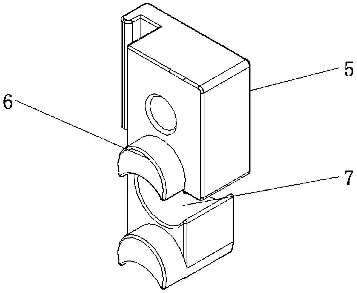 Semi-finished product supporting frame for glass processing