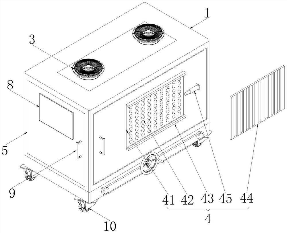 Ventilation adjustable animal husbandry and veterinary epidemic prevention isolation device