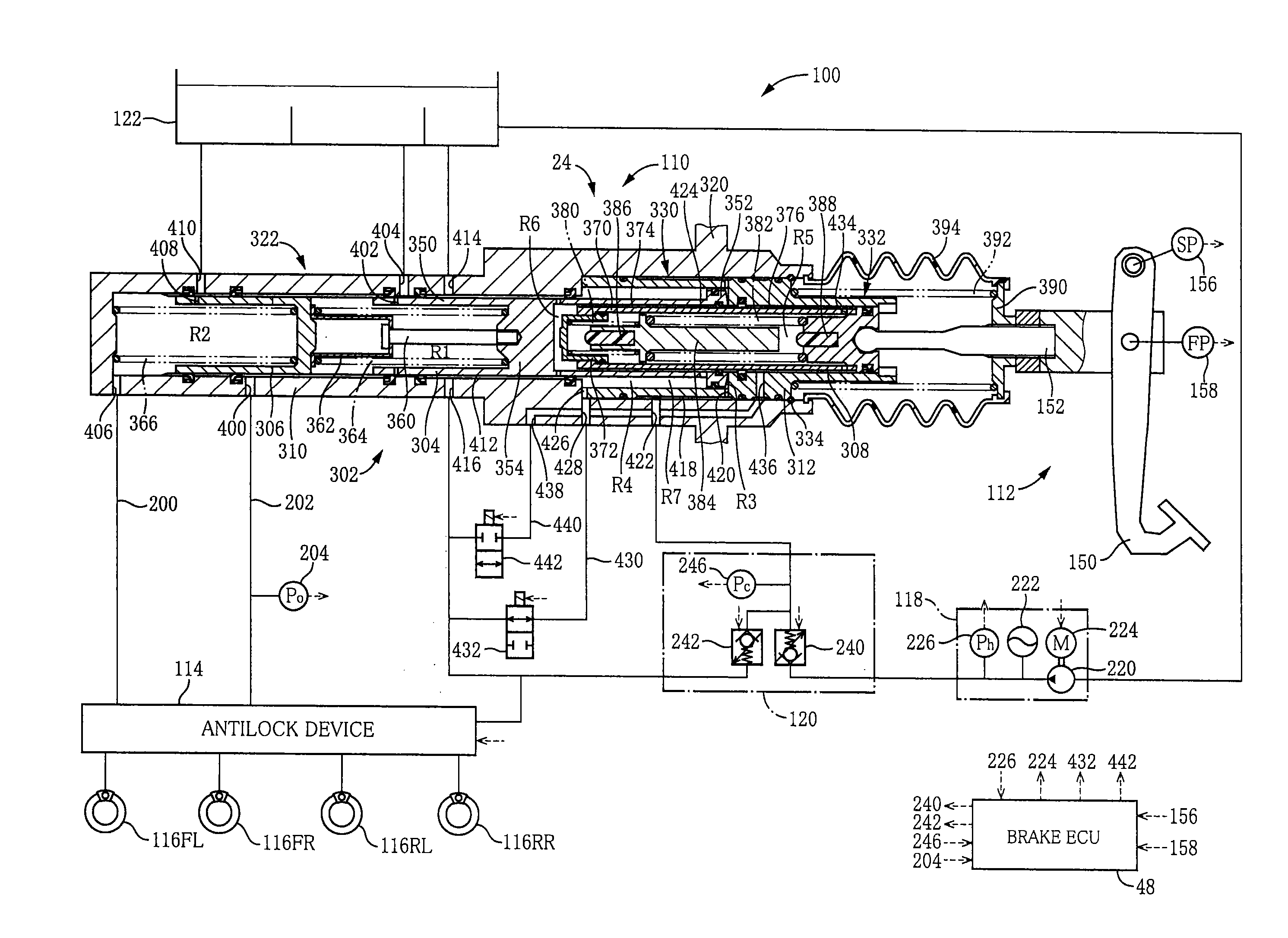 Master cylinder device